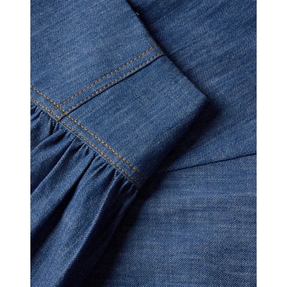Zimmermann Echo Denim Midi Nederdel, Railway Blue
